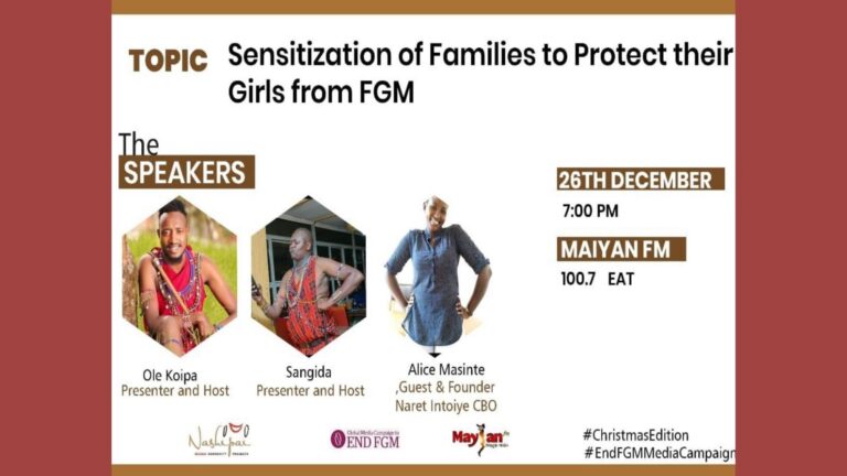 Read more about the article Male caller on Radio asks how he can report FGM cases, Maasai Land, Kenya