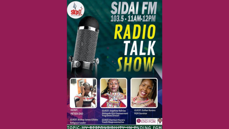 Read more about the article Radio show broadcast in Laikipia, Narok and Samburu share their progress towards Ending FGM