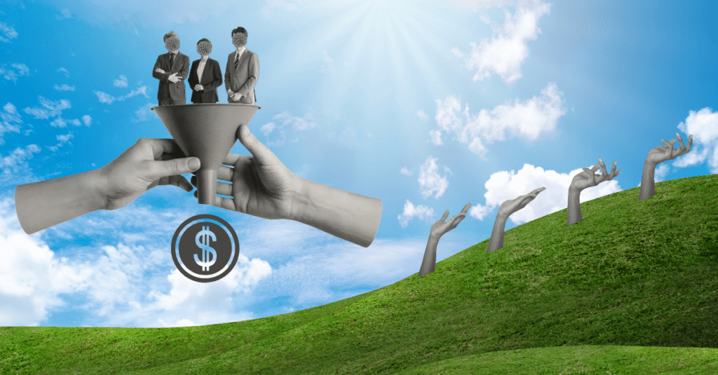 Funding often passes through multiple layers before reaching the people who need it most.